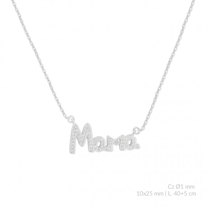 Gargantilla de Plata de Ley con circonitas