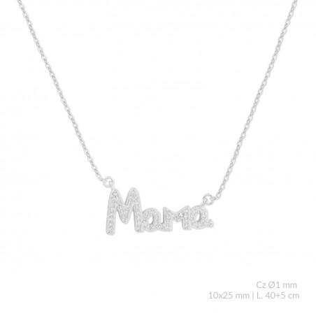 Gargantilla de Plata de Ley con circonitas