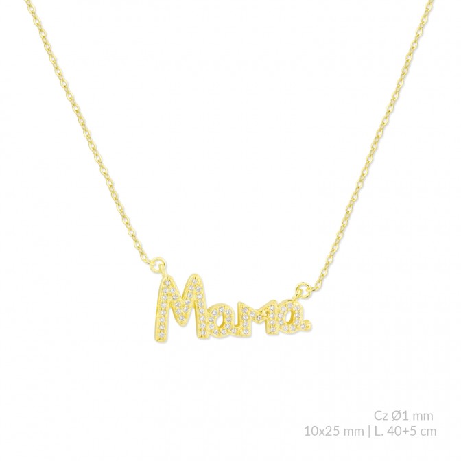 Gargantilla de Plata de Ley con circonitas