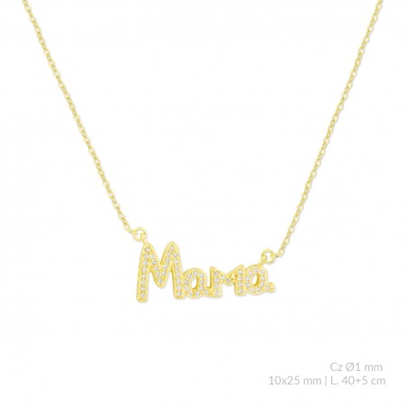 Gargantilla de Plata de Ley con circonitas