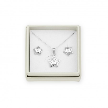 Juego de Plata de Ley y circonitas