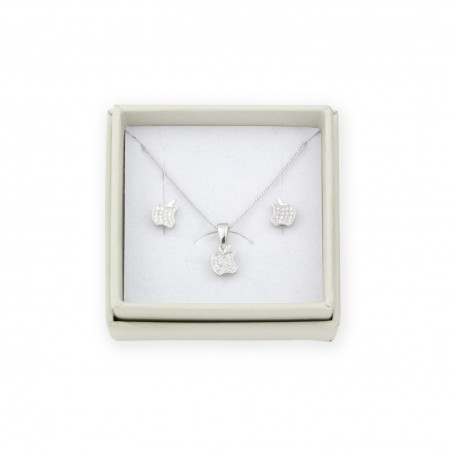 Juego de Plata de Ley y circonitas