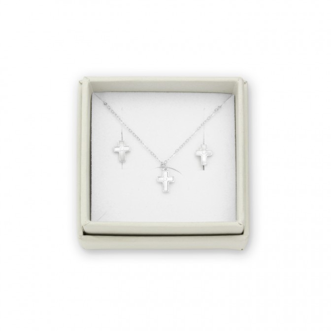 Juego de Plata de Ley - Pendientes y gargantilla