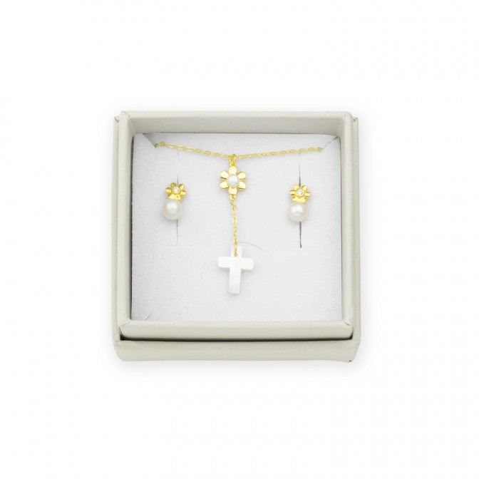 Juego de Plata de Ley - Pendientes y gargantilla