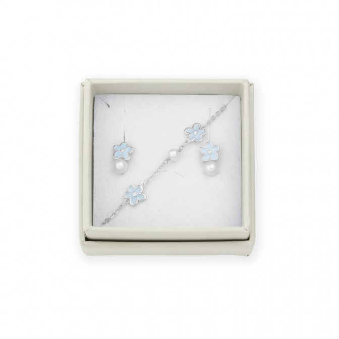 Juego de Plata de Ley - Pendientes y pulsera