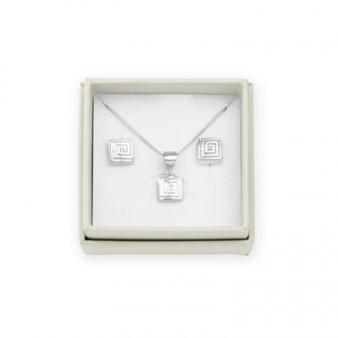 Juego de Plata de Ley y nácar