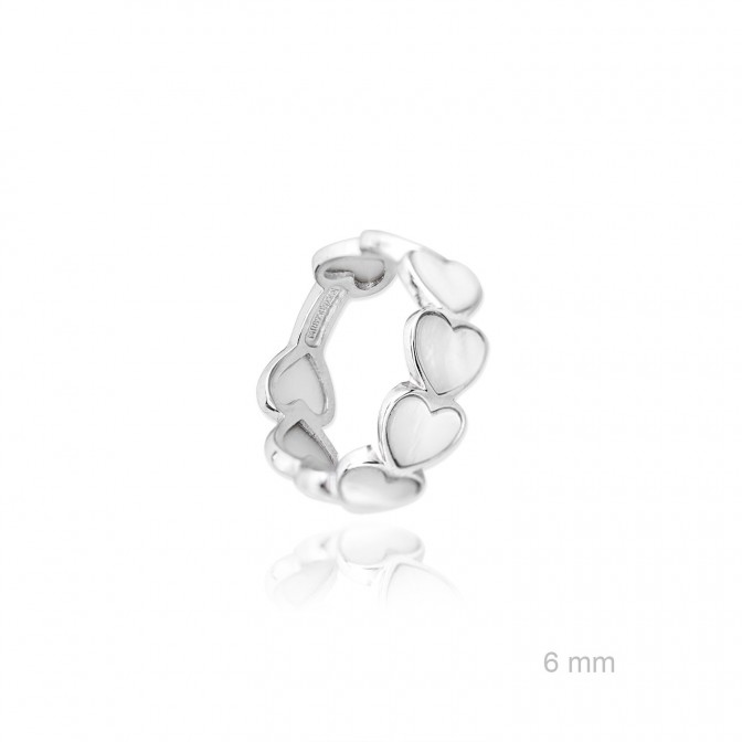 Sortija de Plata de Ley y nácar