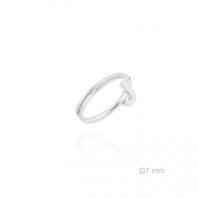 Anillo de Plata de Ley | Letra J