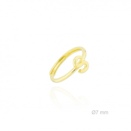 Anillo de Plata de Ley | Letra S