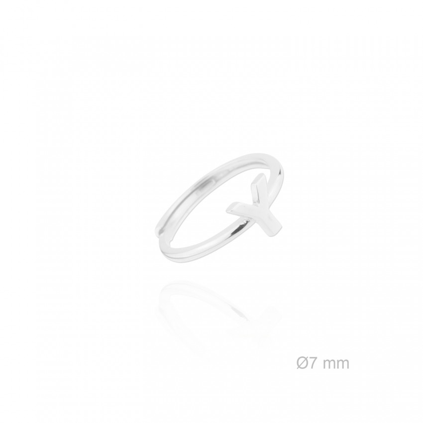 Anillo de Plata de Ley | Letra Y