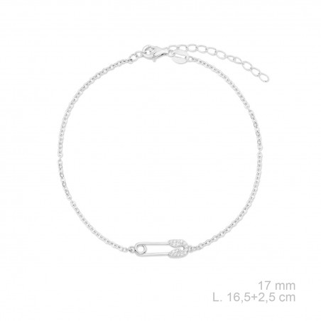 Pulsera de Plata de Ley con circonitas