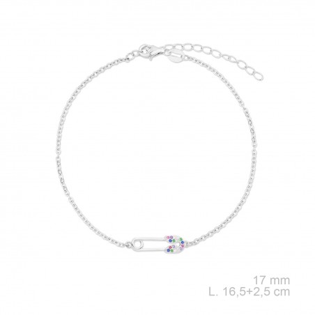 Pulsera de Plata de Ley con circonitas