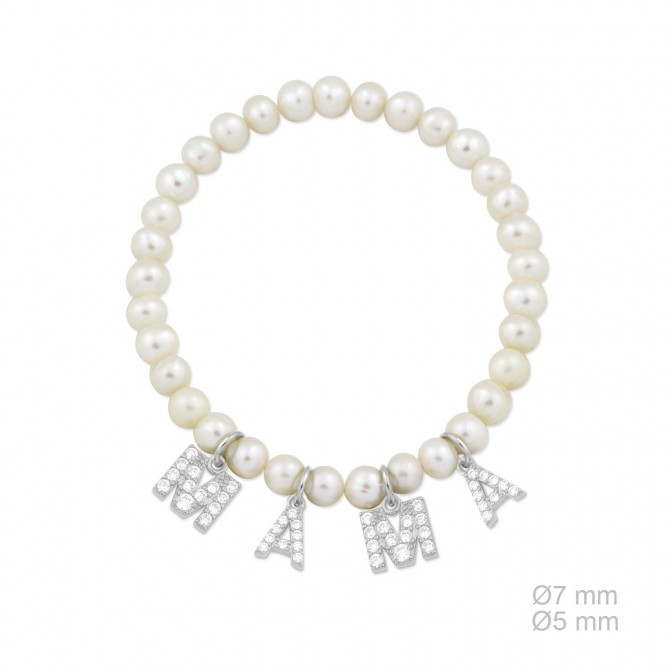 Pulsera de Plata de Ley y circonitas