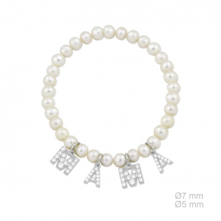 Pulsera de Plata de Ley y circonitas