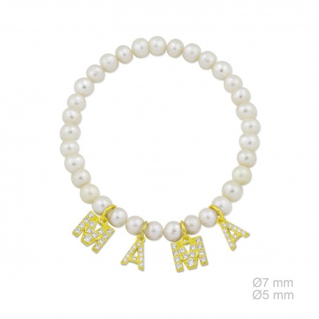 Pulsera de Plata de Ley y circonitas