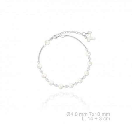 Pulsera de Plata de Ley y perla cultivada