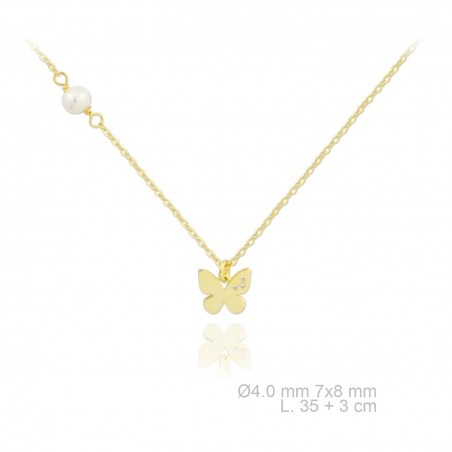 Gargantilla de Plata de Ley y nácar