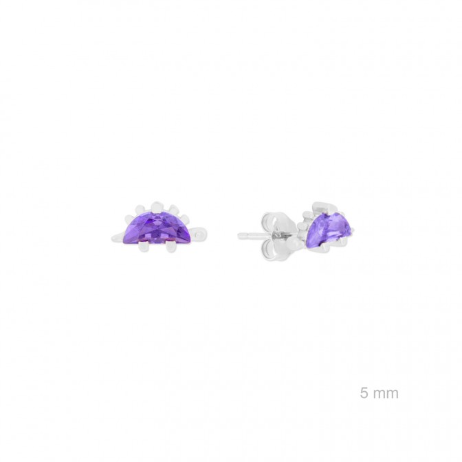 Pendientes de Plata de Ley con circonitas