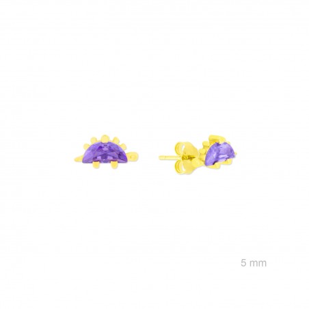 Pendientes de Plata de Ley con circonitas