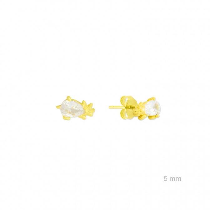 Pendientes de Plata de Ley con circonitas