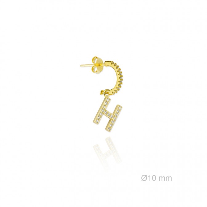 Pendientes de Plata de Ley | H