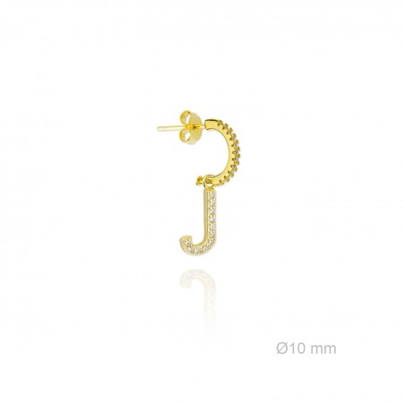 Pendientes de Plata de Ley | J