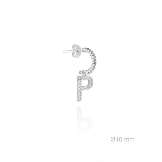 Pendientes de Plata de Ley | P