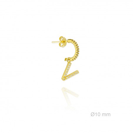 Pendientes de Plata de Ley | V