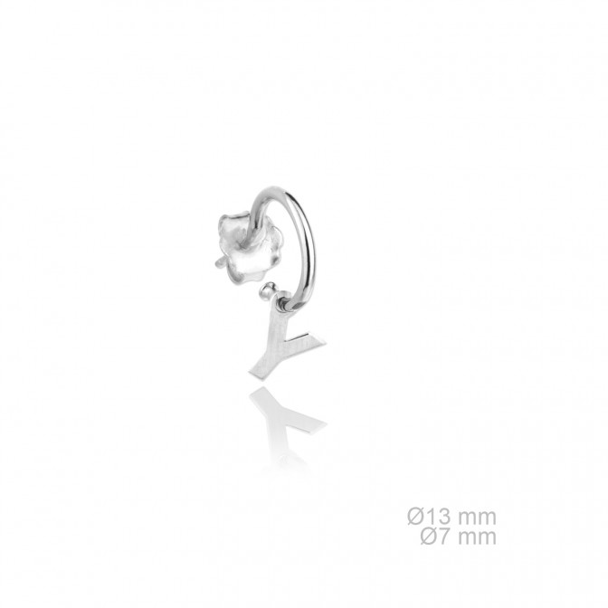 Pendientes de Plata de Ley | Y