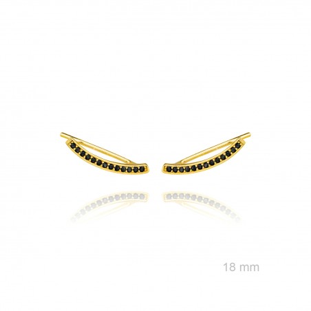 Pendientes de Plata de Ley y circonita