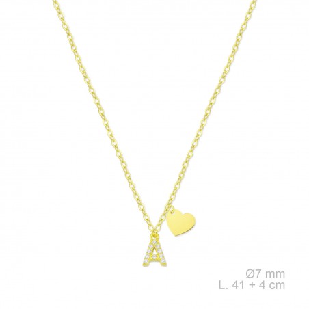 Gargantilla de Plata de Ley con circonitas | A