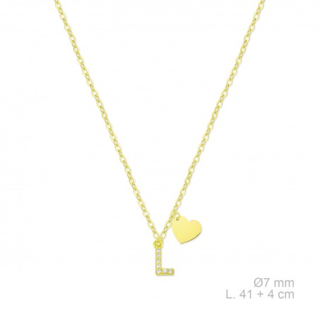 Gargantilla de Plata de Ley con circonitas | L