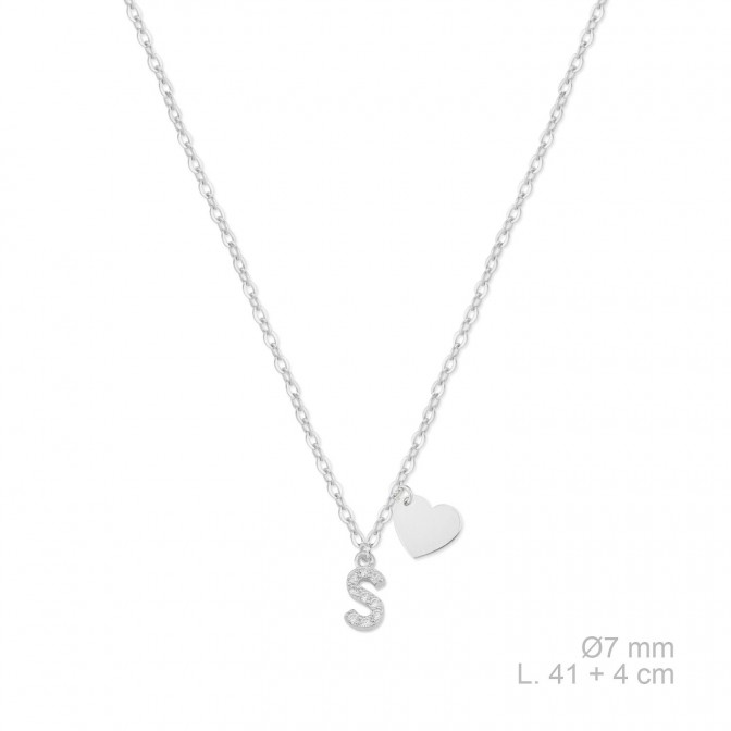 Gargantilla de Plata de Ley con circonitas | S