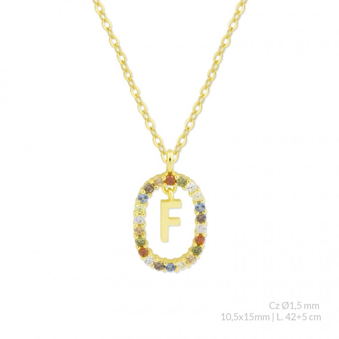 Gargantilla de Plata de Ley | F