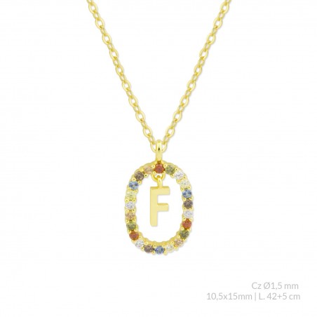 Gargantilla de Plata de Ley | F