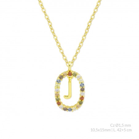 Gargantilla de Plata de Ley | J