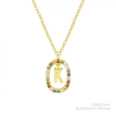 Gargantilla de Plata de Ley | K