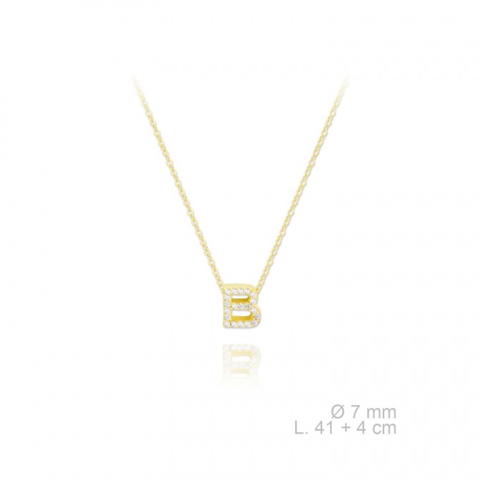 Gargantilla de Plata de Ley | B