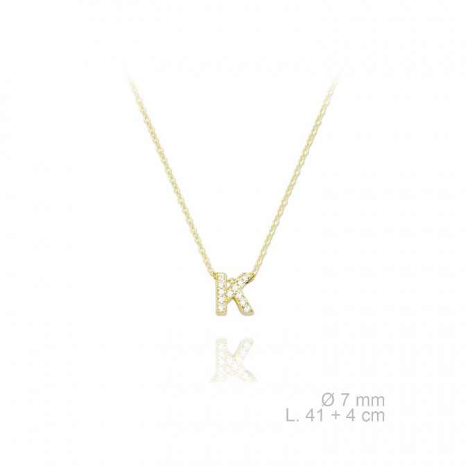 Gargantilla de Plata de Ley | K