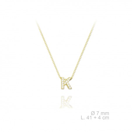 Gargantilla de Plata de Ley | K