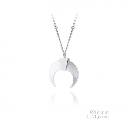 Gargantilla de Plata de Ley y nácar