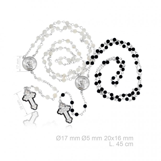 Rosario de Plata de Ley