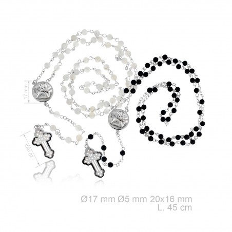 Rosario de Plata de Ley