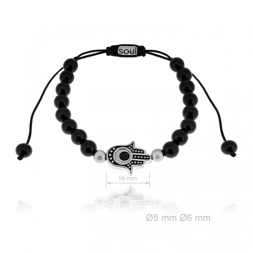 Pulsera de Acero y ónix