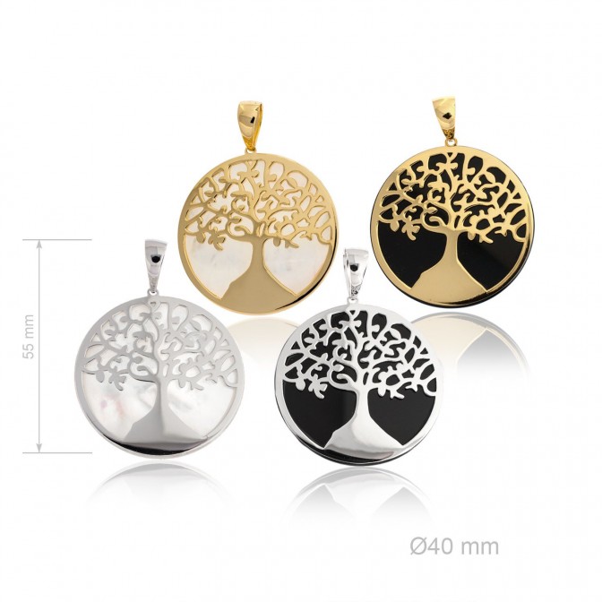 Colgante de Plata de Ley y nácar