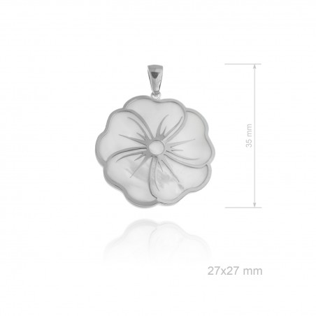 Colgante de Plata de Ley y nácar