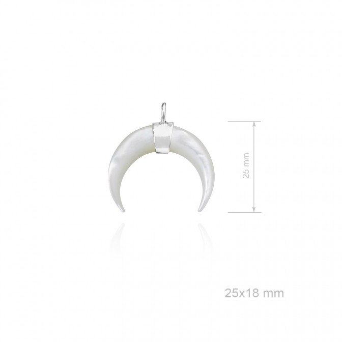 Colgante de Plata de Ley y nácar