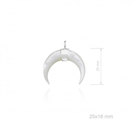 Colgante de Plata de Ley y nácar