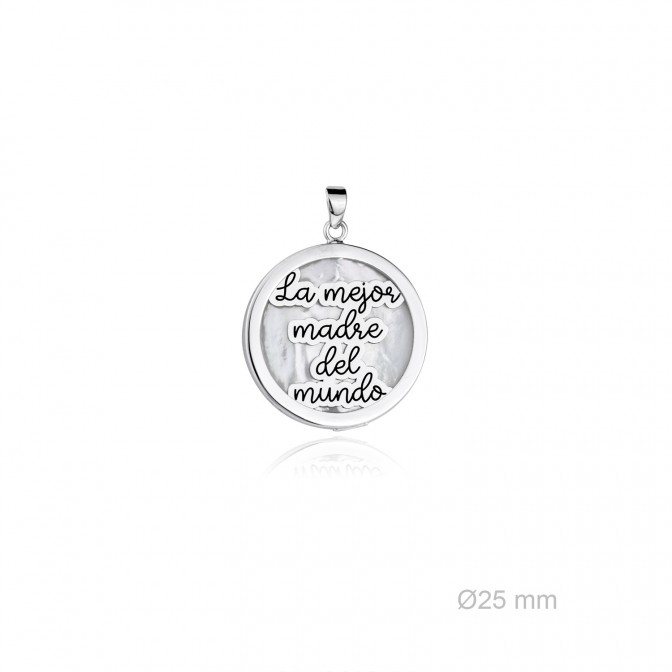 Colgante de Plata de Ley y nácar