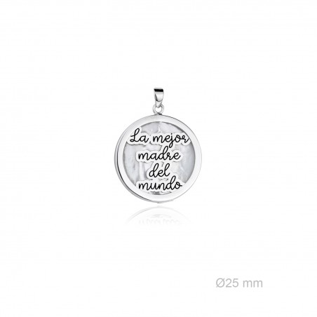 Colgante de Plata de Ley y nácar